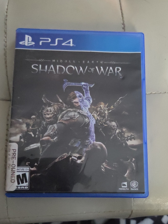 Sony Other - PS4 Middle-earth: Shadow of War - Black Game Case